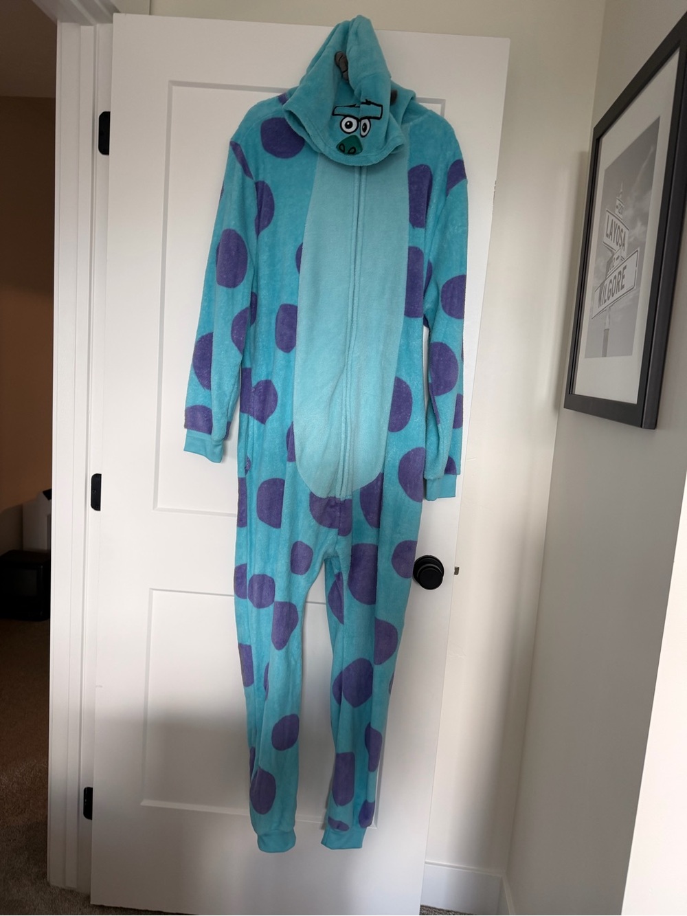 Sully monsters Inc Halloween costume onesie